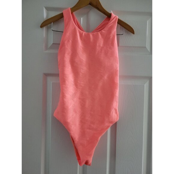 Seafolly Womens Orange Capri High Neck One Piece Bathing Suit Swim size 8 beach - Picture 3 of 6